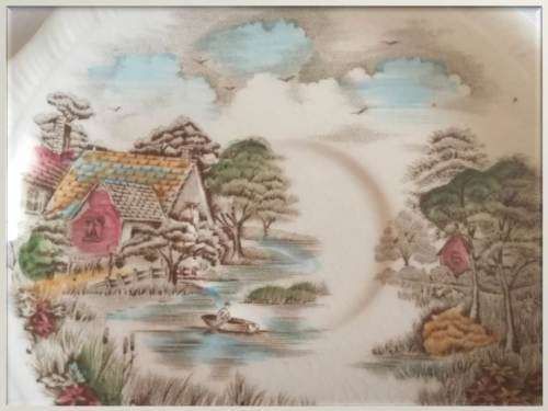 1900 - 1920 Antique Alfred Meakin Staffordshire - Constables Cottage - Saucer