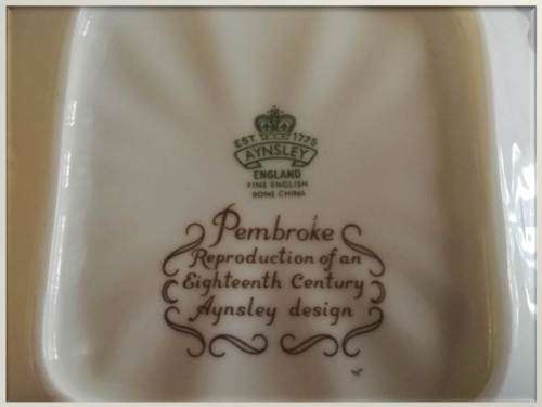 `Clearance Sale` - Aynsley  Bone China `Pembroke` Design Reproduction Bowl