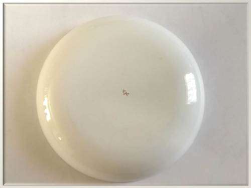 Austrian Enamelware Blue Decorated Bowl - Yellow