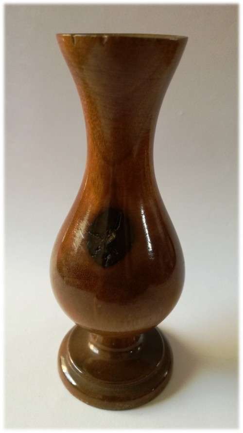 `Clearance Sale` - Short Wooden Vase