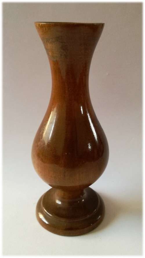 `Clearance Sale` - Short Wooden Vase