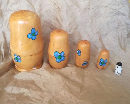 5 Piece Nesting Dolls -  Cows