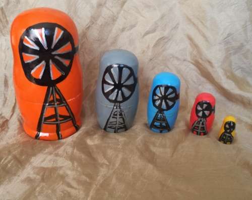 5 Piece nesting dolls -  Karoo