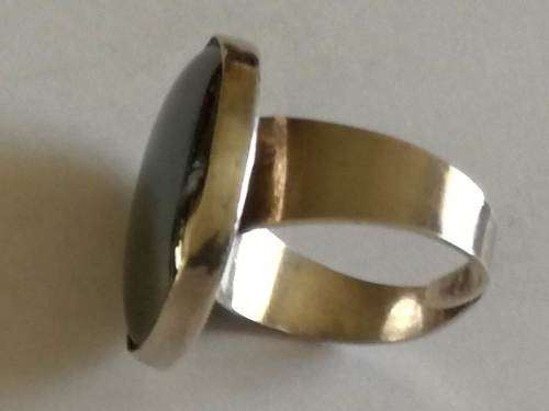 S925 - Sterling silver with heavy black stone