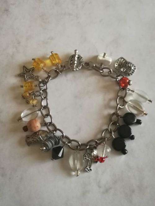 Fish and Cross Charm Bracelet
