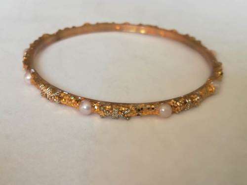 Gold Tone Plastic Bracelet