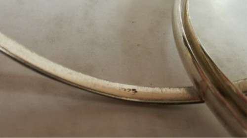 S925  - 3 Interlocked Sterling Silver Bangles