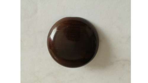 Dark Brown Wood Brooch