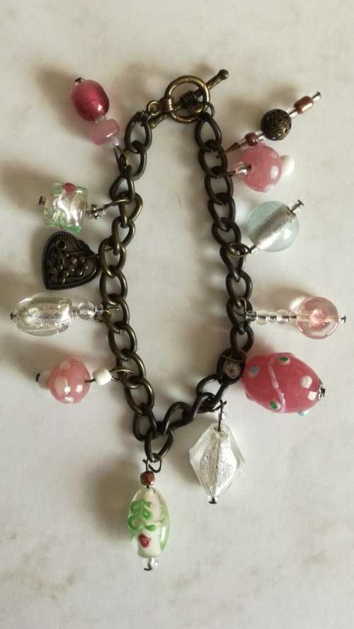 Pink Charms, Bracelet