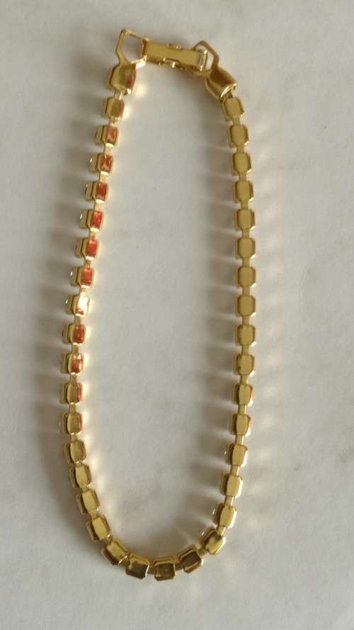 38 Stone Diamantè Gold Tone Bracelet