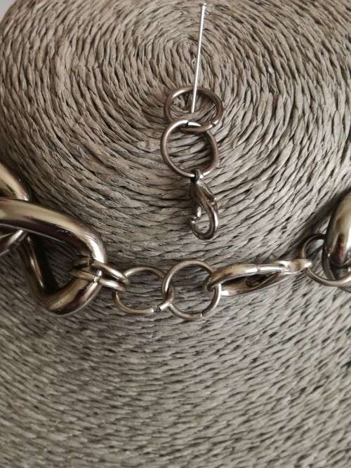 2 Piece - Bulky Cable Necklace with matching Bracelet