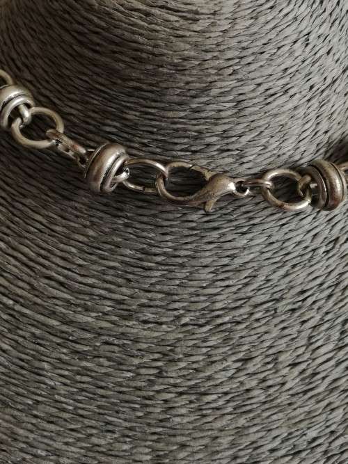 Big Heart and Silver Tone Necklace