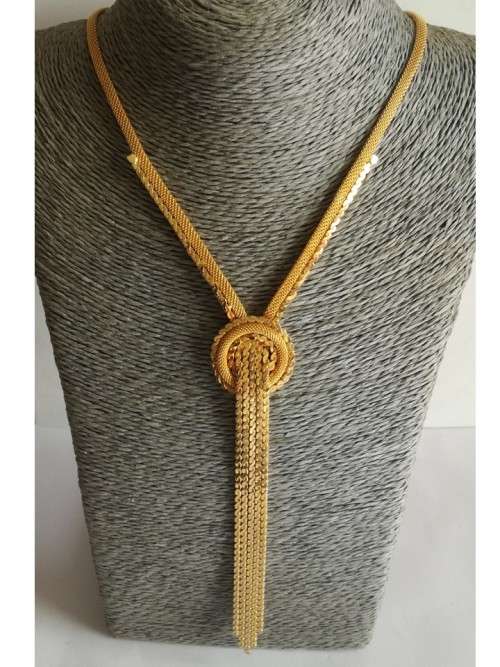 Faux Gold Knot Necklace