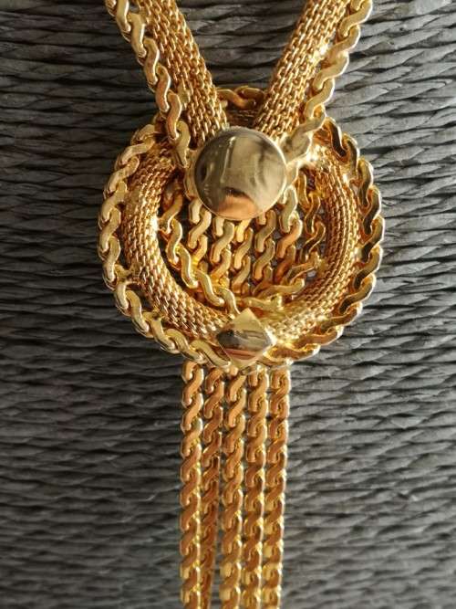 Faux Gold Knot Necklace