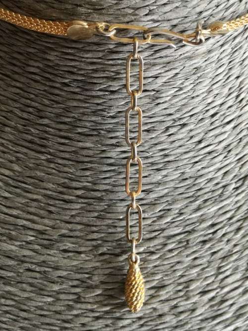 Faux Gold Knot Necklace