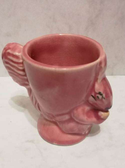 Vintage Royal Art Potteries Longton `C`  -   Pink Rabbit Egg  Holder