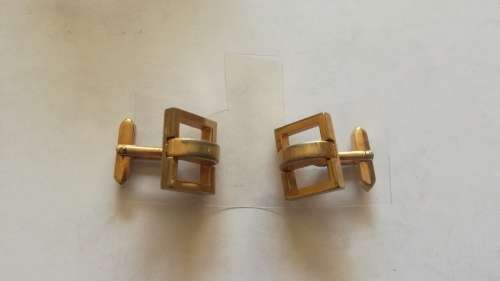 Classic 1950`s Gold Plated Cuff Links