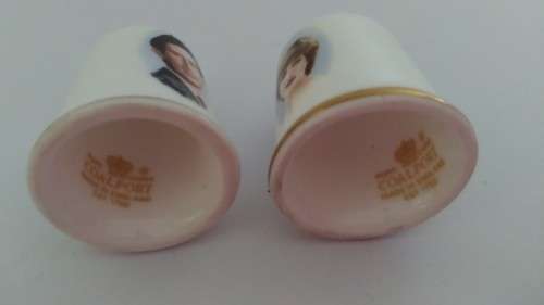 1981 Royal Wedding Prince Charles and Princess Diana Thimble Set
