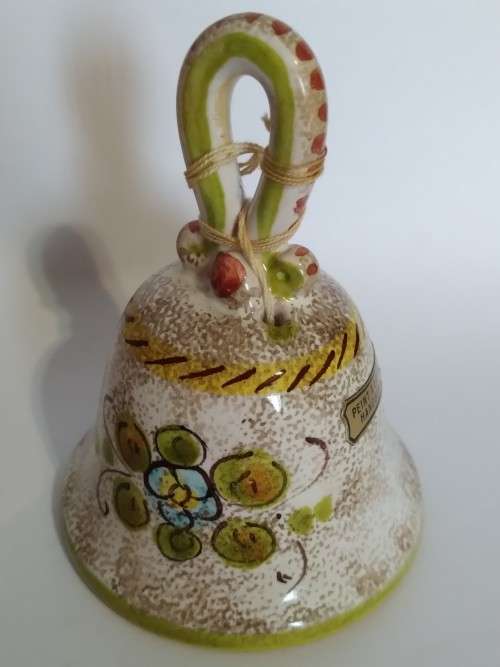 `Clearance Sale` -  Peint a la main Handgemalt Ceramic Bell