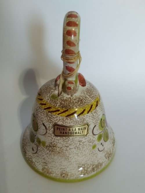`Clearance Sale` -  Peint a la main Handgemalt Ceramic Bell