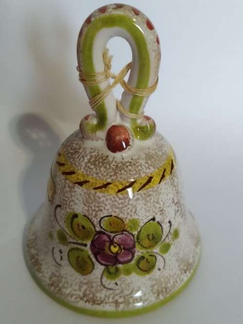 `Clearance Sale` -  Peint a la main Handgemalt Ceramic Bell