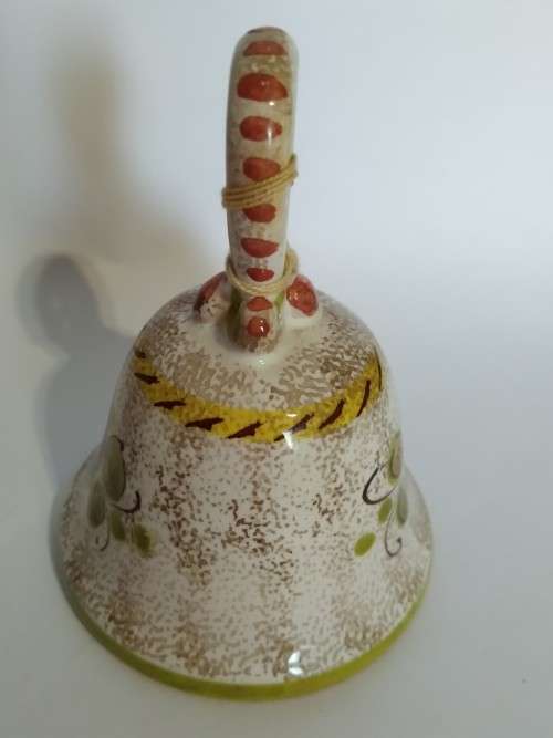 `Clearance Sale` -  Peint a la main Handgemalt Ceramic Bell