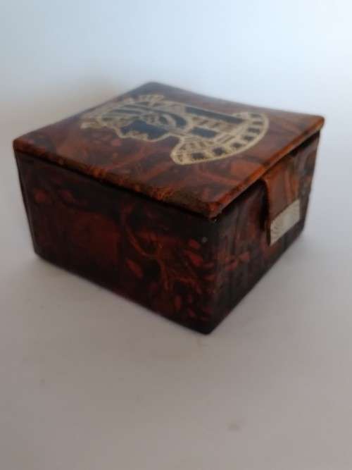 Egyptian Theme Faux Leather Box