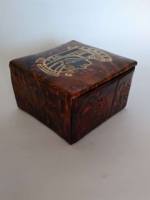 Egyptian Theme Faux Leather Box