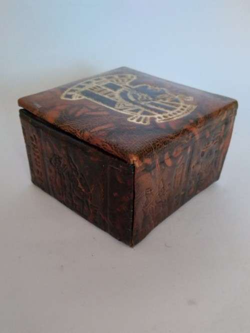 Egyptian Theme Faux Leather Box