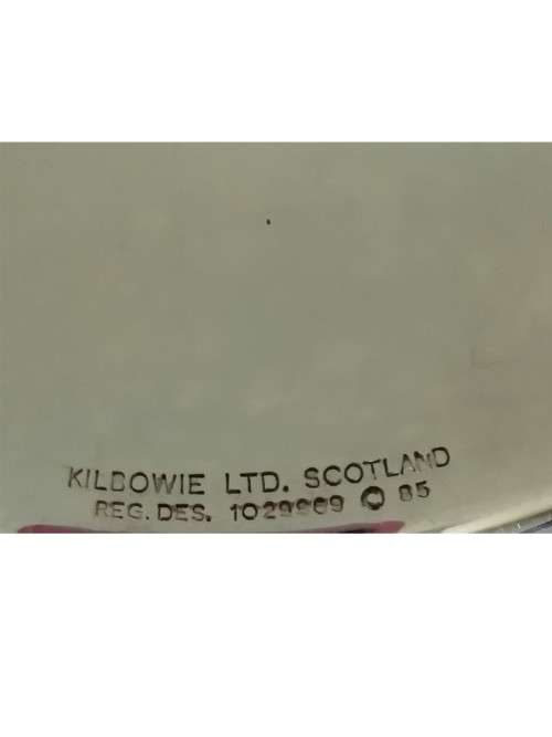 `Clearance Sale` - Vintage Chrome with Brass Plate Pocket Flask, Kilbowie Ltd. Scotland