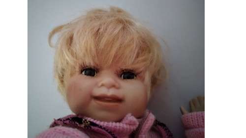 Crawling Pose LuLa Porcelain Doll