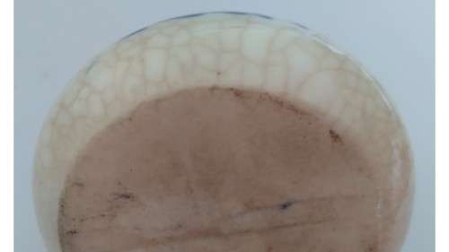 `Clearance Sale` - 3 Spout Delft Style Small Vase