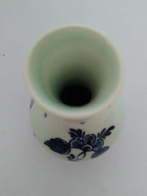 `Clearance Sale` - Blue Tone Delft Vase with Crown Marking