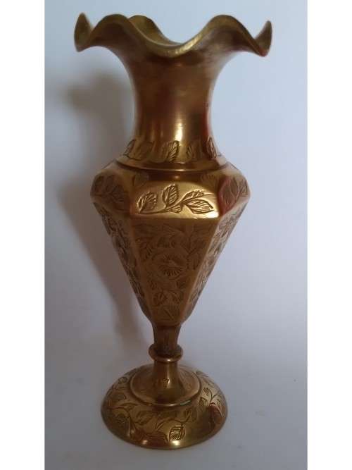 Short Brass Vase