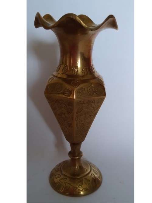 Short Brass Vase