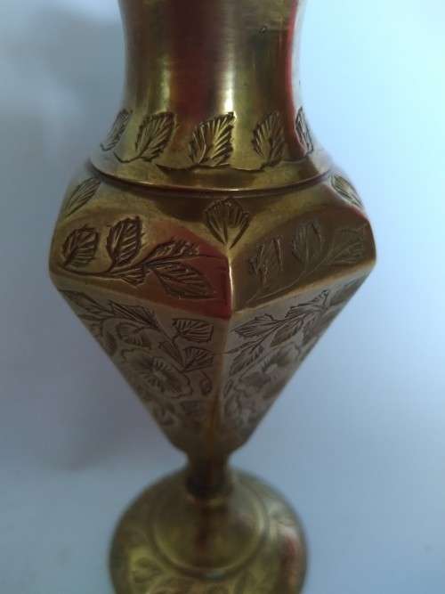 Short Brass Vase