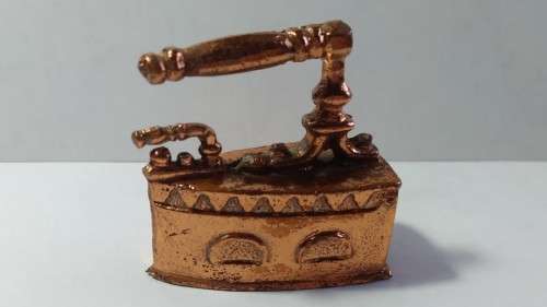 Miniature copper old style iron