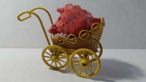 Miniature Doll in Pram