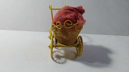 Miniature Doll in Pram