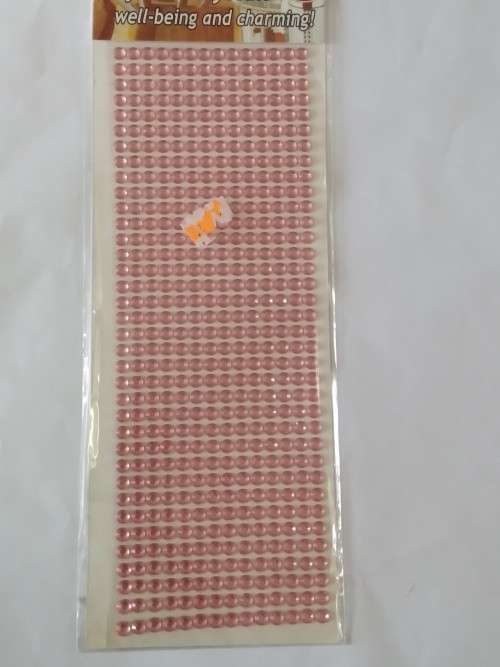 Self-adhesive rhinestone crystals/beads - 6mm