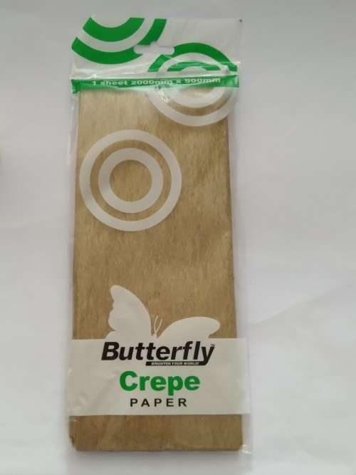 Crepe paper (tissue/gift) -  gold  - 1 sheet