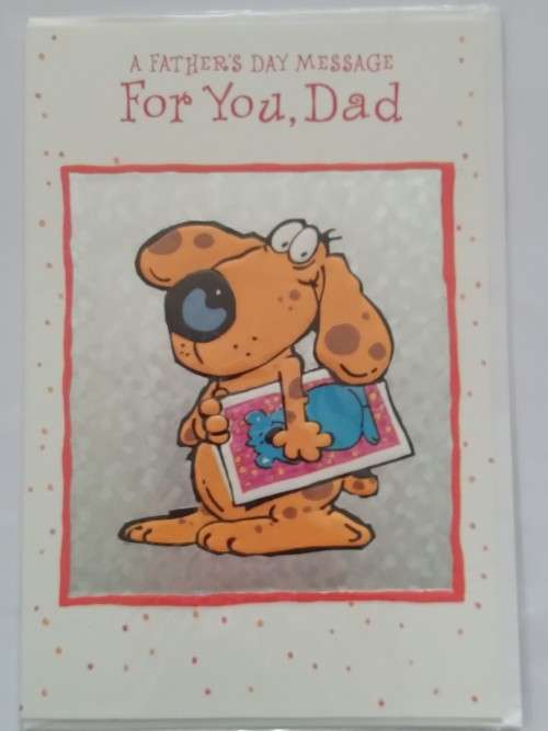 Clearance Sale - Fathers Day Card (Embossed)  +  Envelope  20cm x 14cm