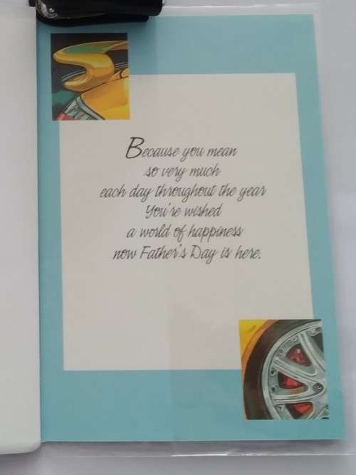 Fathers day card  +  envelope