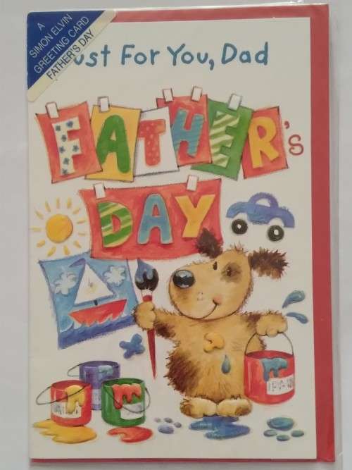Fathers Day card (embossed)  +  envelope