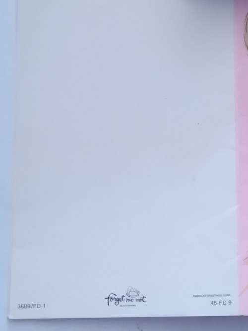 Clearance Sale - Unused - Vadersdag Kaart  + Koevert  18cm x 12cm