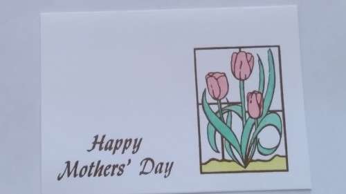 Mothers day card + envelope