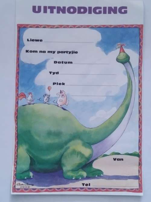 Clearance Sale - Unused - Pos Uitnodigings +  Plakkers