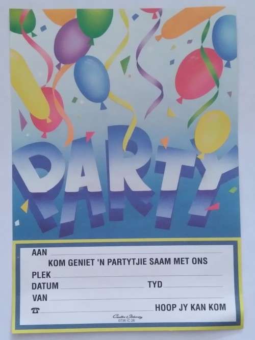 Clearance Sale - Unused - Pos Uitnodigings +  Plakkers