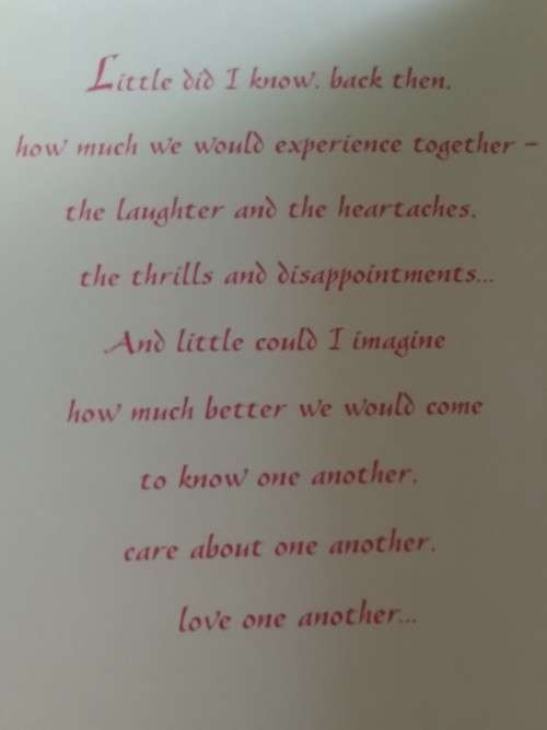 Love/Valentines card  +  envelope