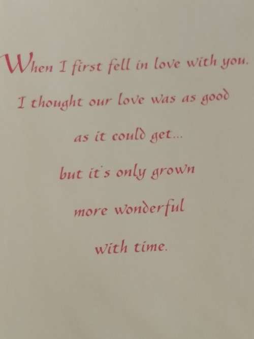 Love/Valentines card  +  envelope